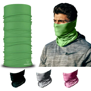 Green Parrot Pattern Unisex Fleece Neck Warmer Gaiter Microfiber Face Mask，Neck Gaiter,Magic Scarf for Dust Outdoors 